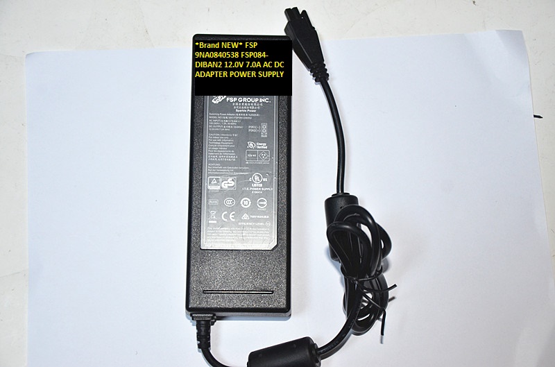 *Brand NEW* AC100-240V 12.0V 7.0A AC DC ADAPTER FSP FSP084-DIBAN2 9NA0840538 POWER SUPPLY - Click Image to Close